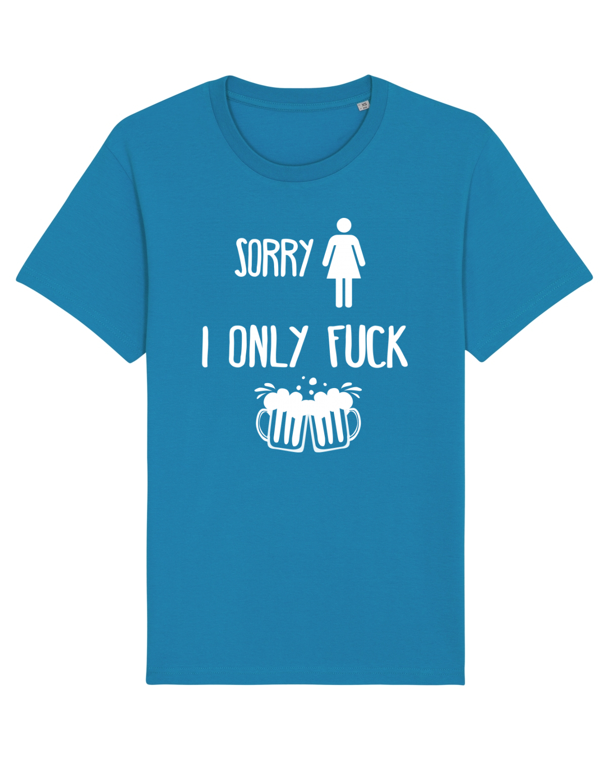 Tricou mânecă scurtă Unisex Rocker Azur