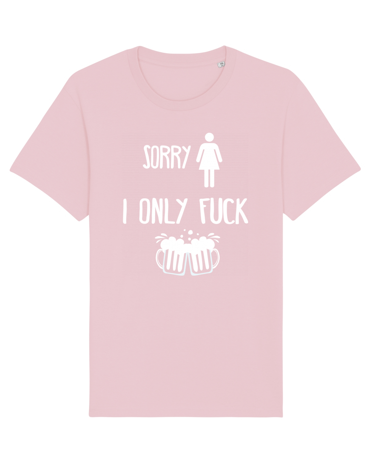 Tricou mânecă scurtă Unisex Rocker Cotton Pink