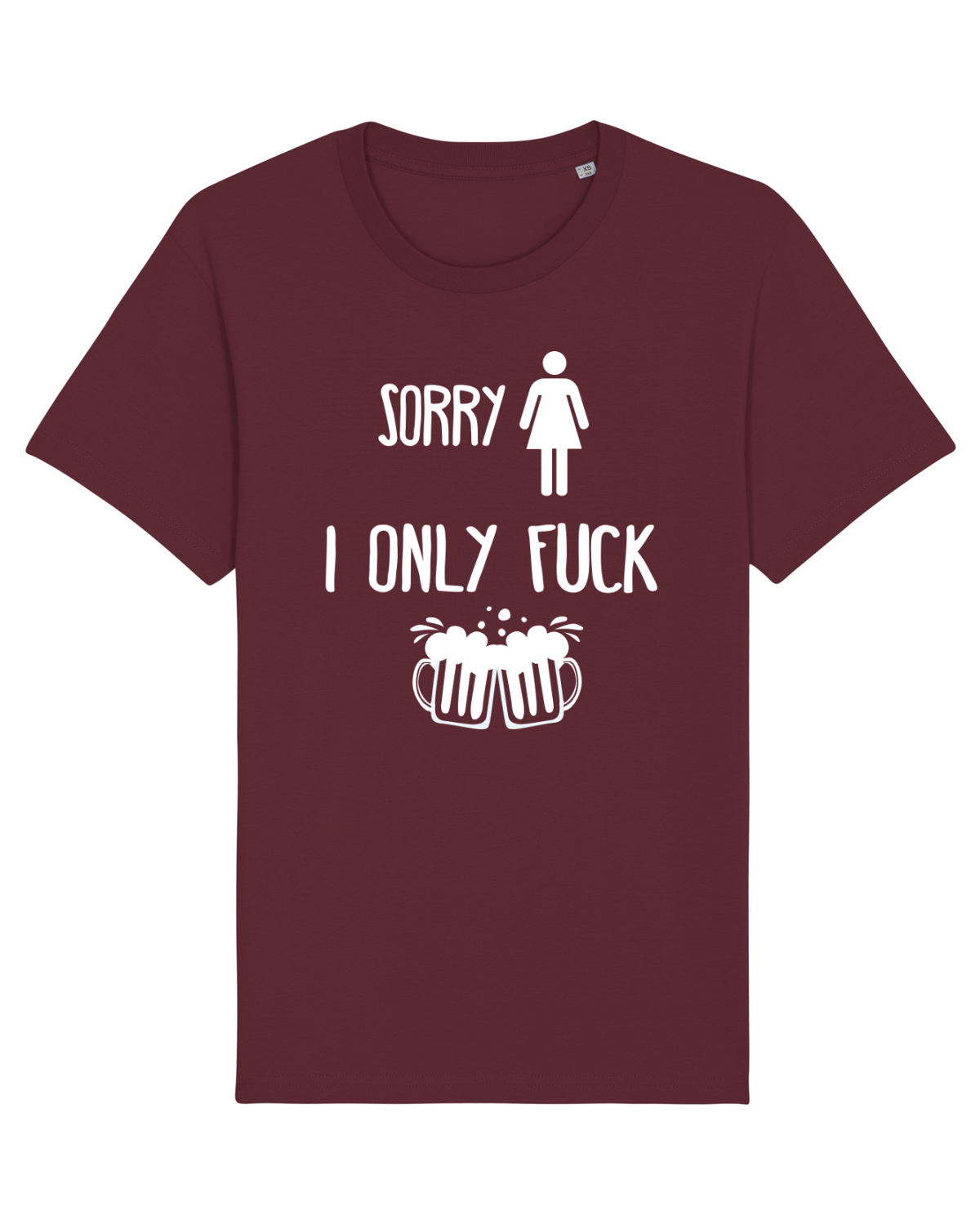 Tricou mânecă scurtă Unisex Rocker Burgundy