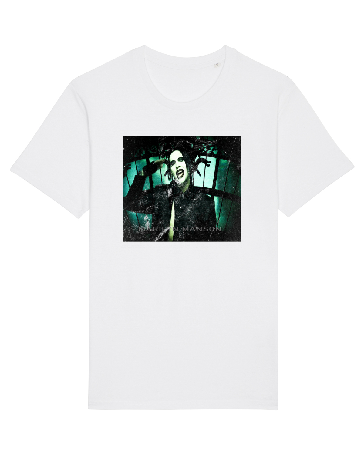 Tricou mânecă scurtă Unisex Rocker White
