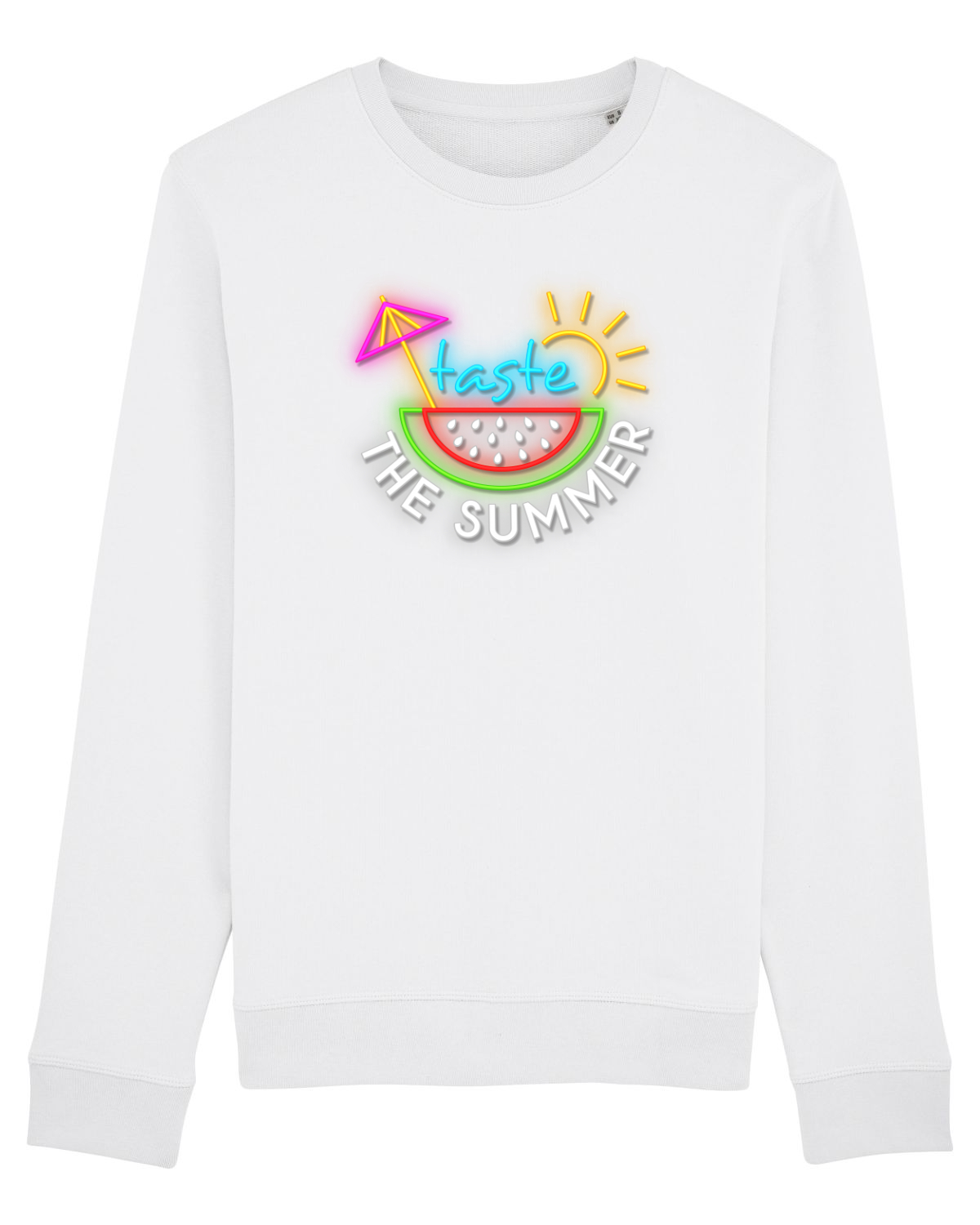 Bluză mânecă lungă Unisex Rise White