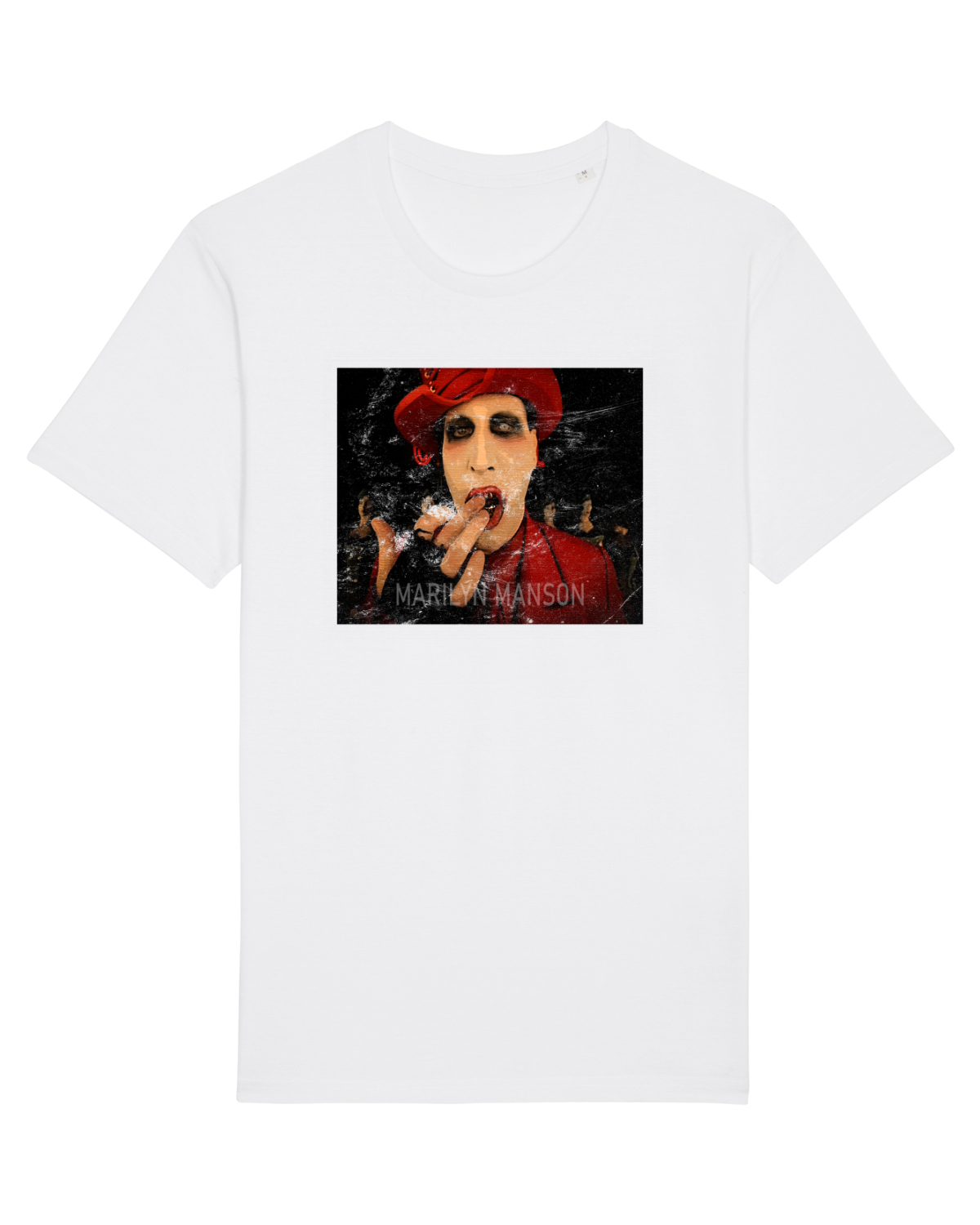 Tricou mânecă scurtă Unisex Rocker White