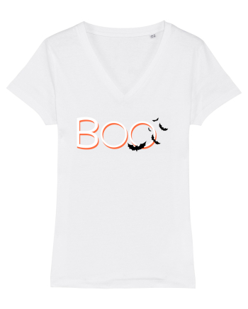 Halloween Boo White