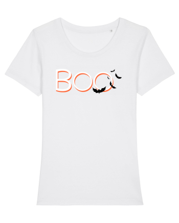 Halloween Boo White