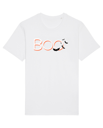 Halloween Boo White