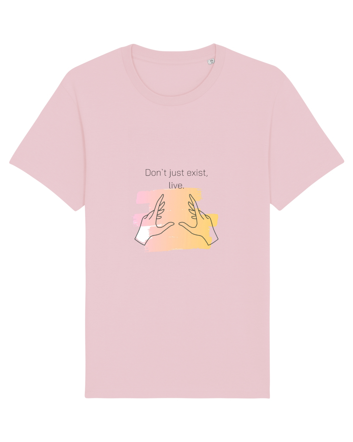 Tricou mânecă scurtă Unisex Rocker Cotton Pink