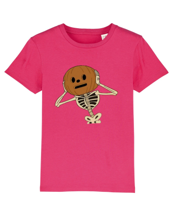 Happy Halloween Skeleton Head Raspberry