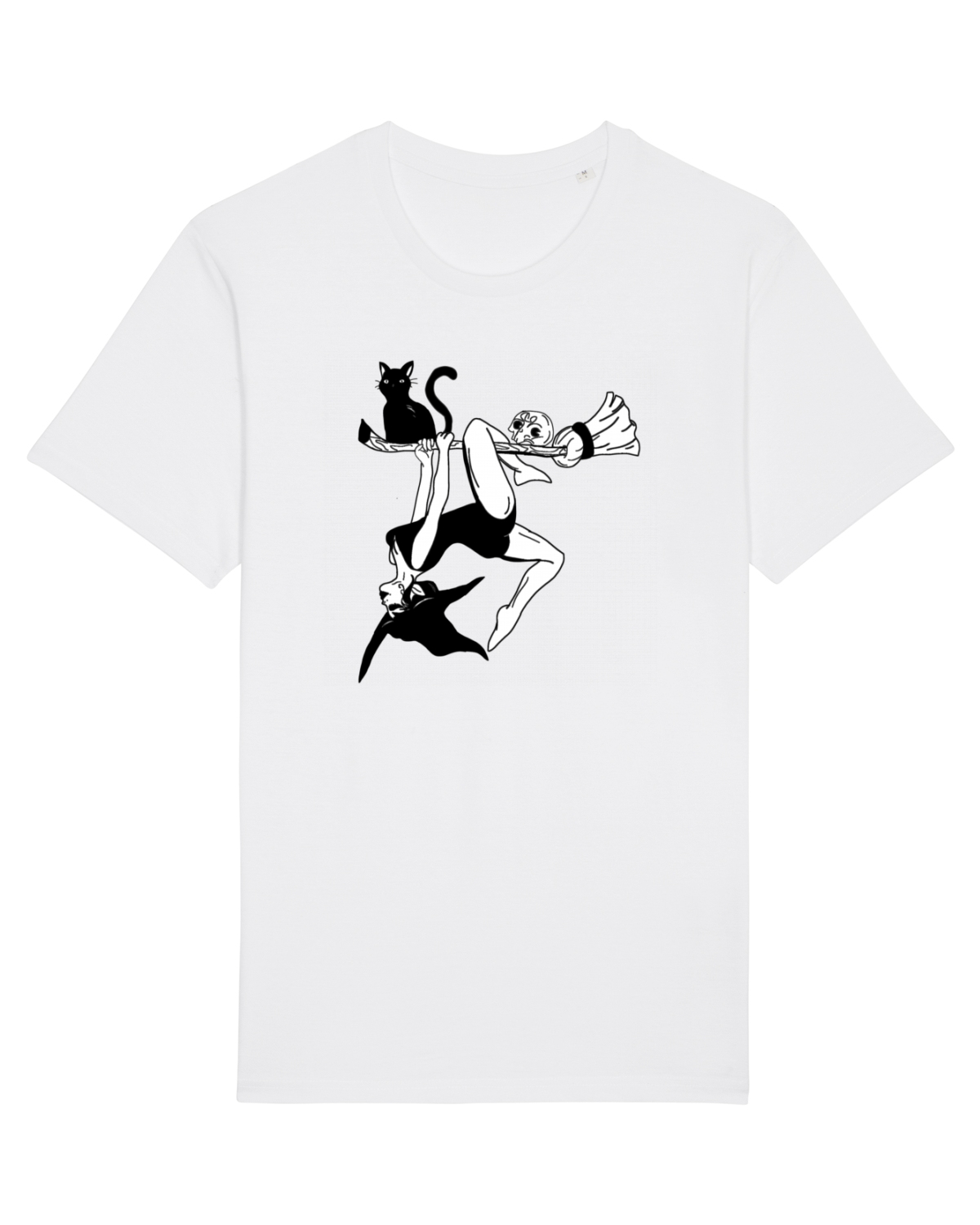 Tricou mânecă scurtă Unisex Rocker White