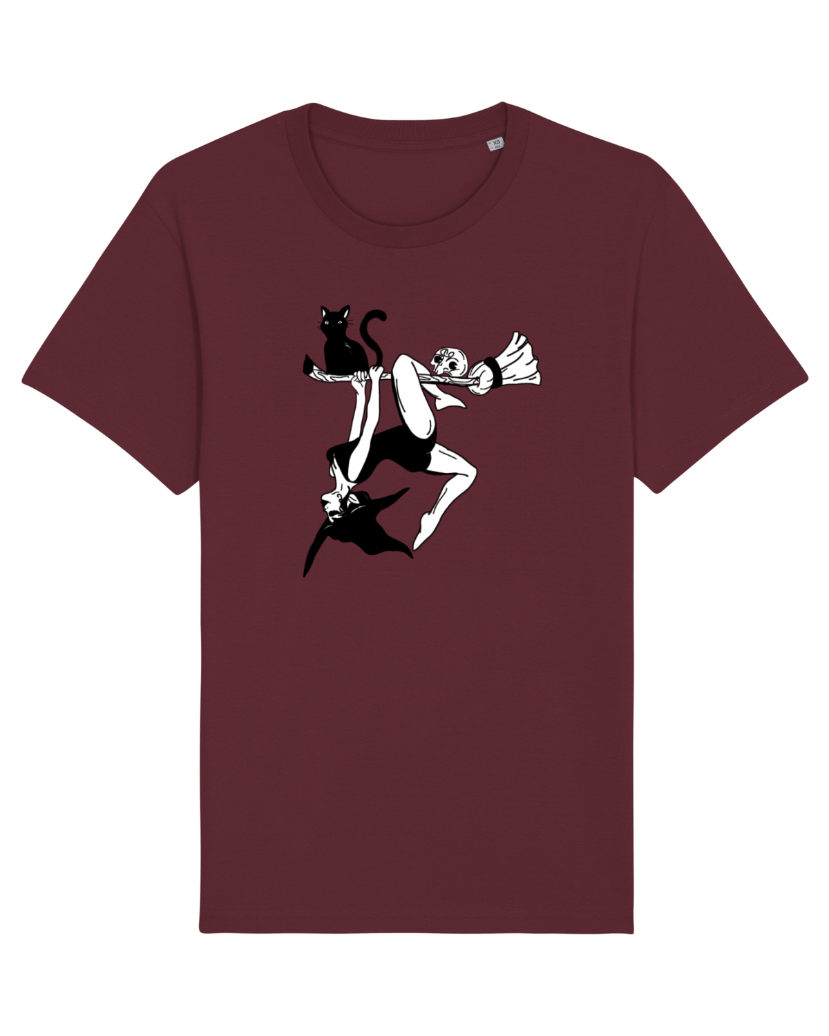 Tricou mânecă scurtă Unisex Rocker Burgundy
