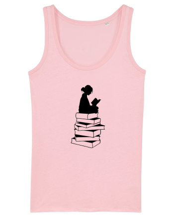 Girl reading Cotton Pink