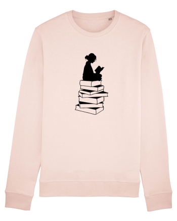 Girl reading Candy Pink