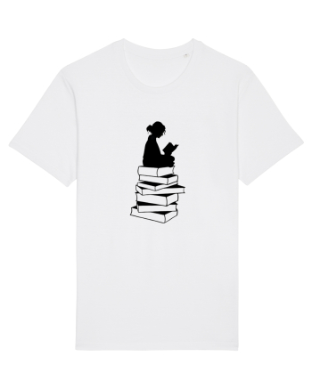 Girl reading White