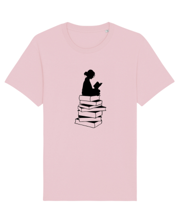 Girl reading Cotton Pink
