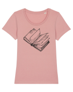 Carte rasfoita Tricou mânecă scurtă guler larg fitted Damă Expresser