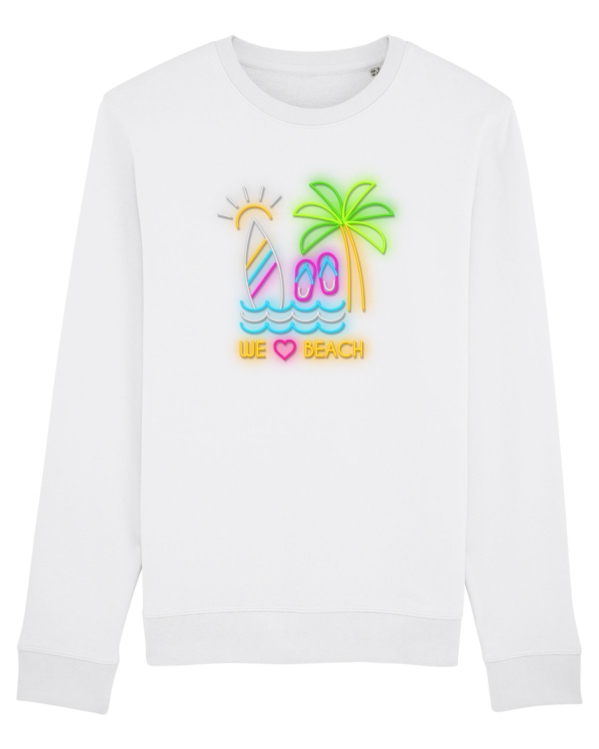 Bluză mânecă lungă Unisex Rise White