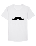 Mustacios Tricou mânecă scurtă guler larg Bărbat Skater