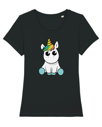 Cute unicorn Black
