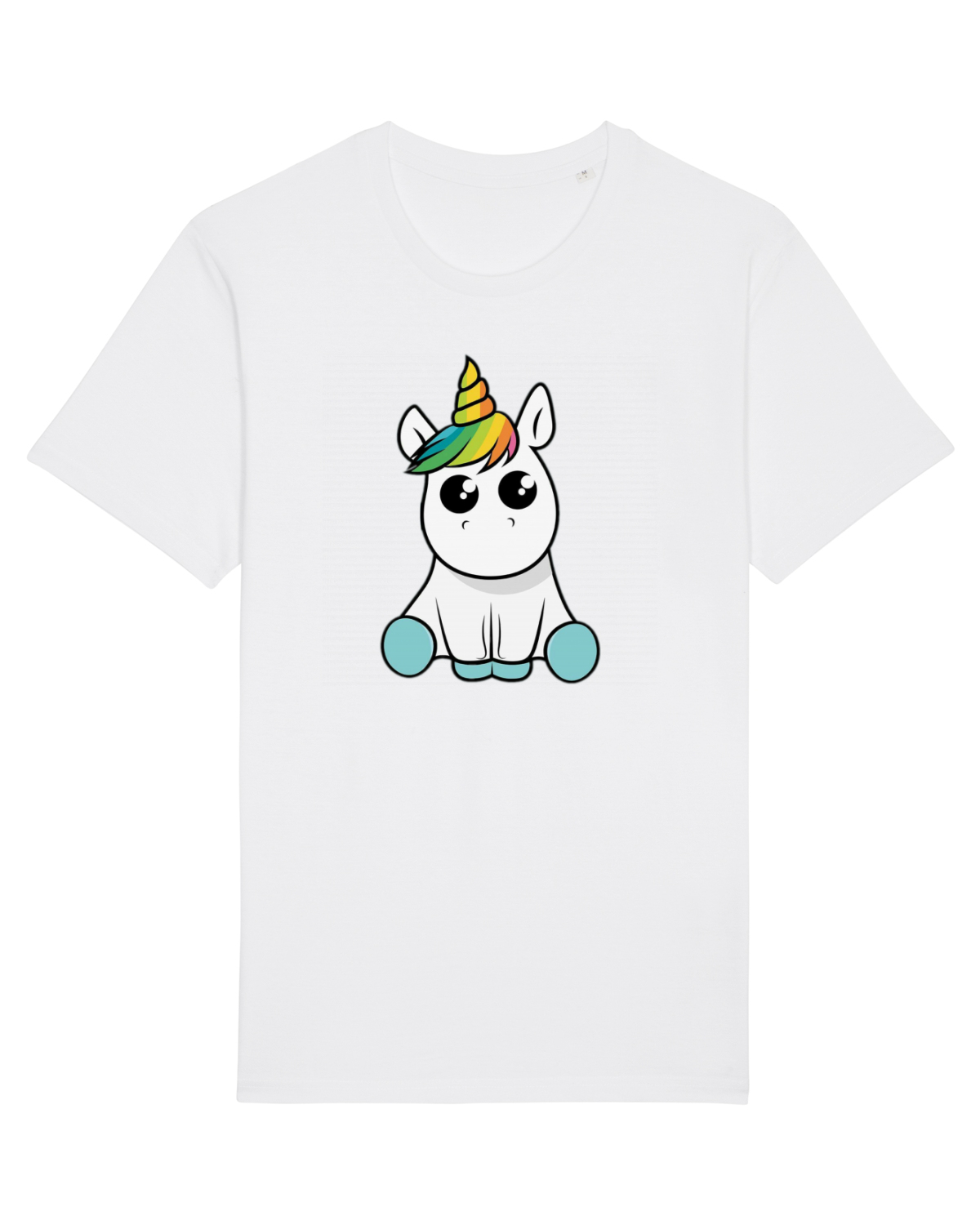 Tricou mânecă scurtă Unisex Rocker White