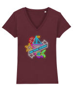 Estivale Tricou mânecă scurtă guler V Damă Evoker
