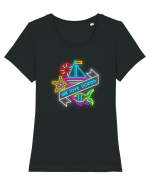 Estivale Tricou mânecă scurtă guler larg fitted Damă Expresser