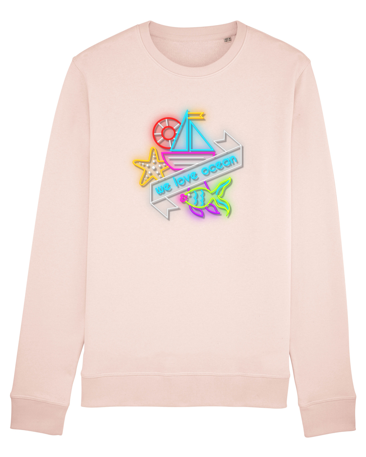 Bluză mânecă lungă Unisex Rise Candy Pink