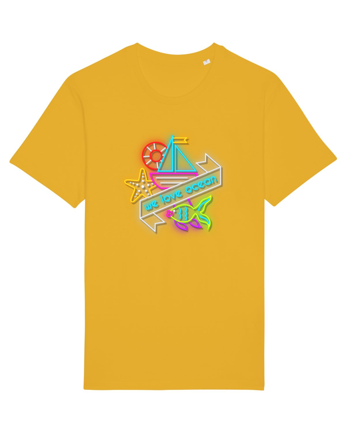 Tricou mânecă scurtă Unisex Rocker Spectra Yellow