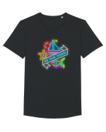 Estivale Tricou mânecă scurtă guler larg Bărbat Skater