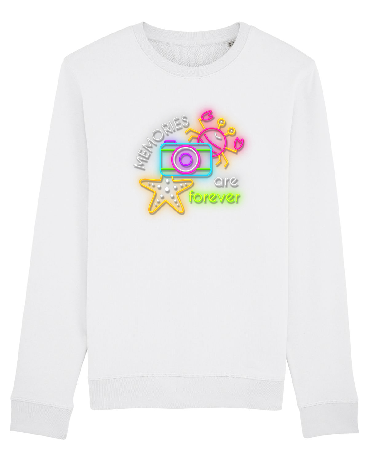Bluză mânecă lungă Unisex Rise White