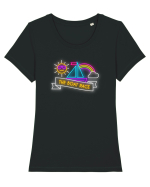 Cursa de bărci Tricou mânecă scurtă guler larg fitted Damă Expresser