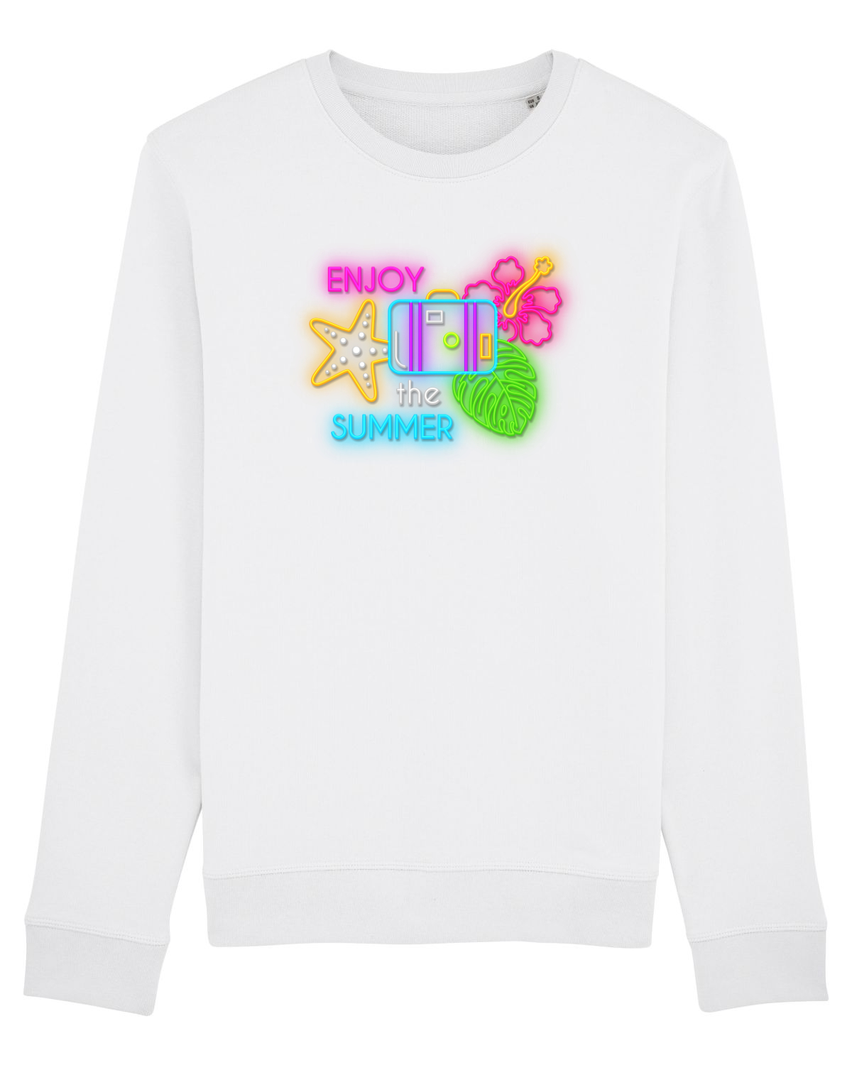 Bluză mânecă lungă Unisex Rise White