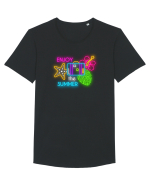 Vacanță fericită Tricou mânecă scurtă guler larg Bărbat Skater