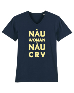Nău Woman, Nău Cry Tricou mânecă scurtă guler V Bărbat Presenter