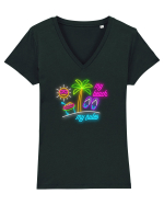 La plajă Tricou mânecă scurtă guler V Damă Evoker