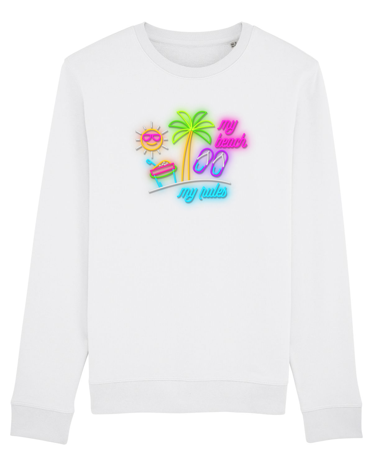 Bluză mânecă lungă Unisex Rise White