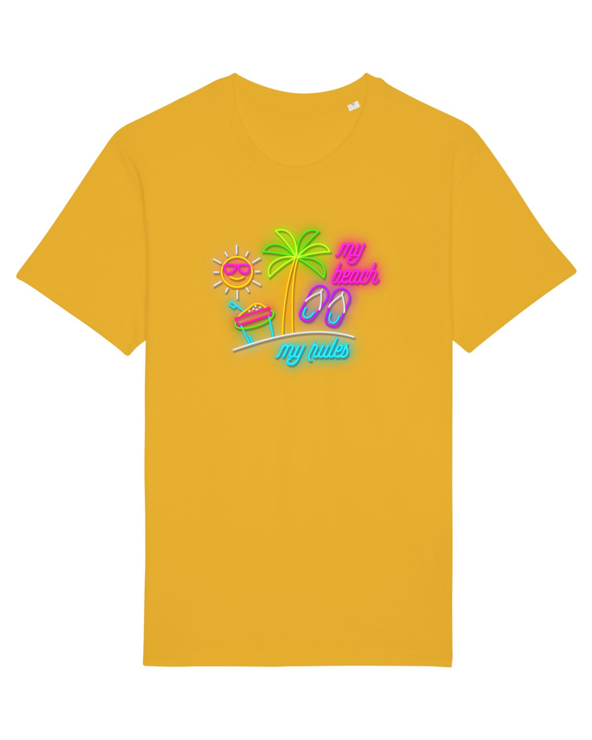 Tricou mânecă scurtă Unisex Rocker Spectra Yellow