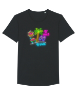 La plajă Tricou mânecă scurtă guler larg Bărbat Skater