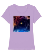 Signs in the Sky Tricou mânecă scurtă guler larg fitted Damă Expresser