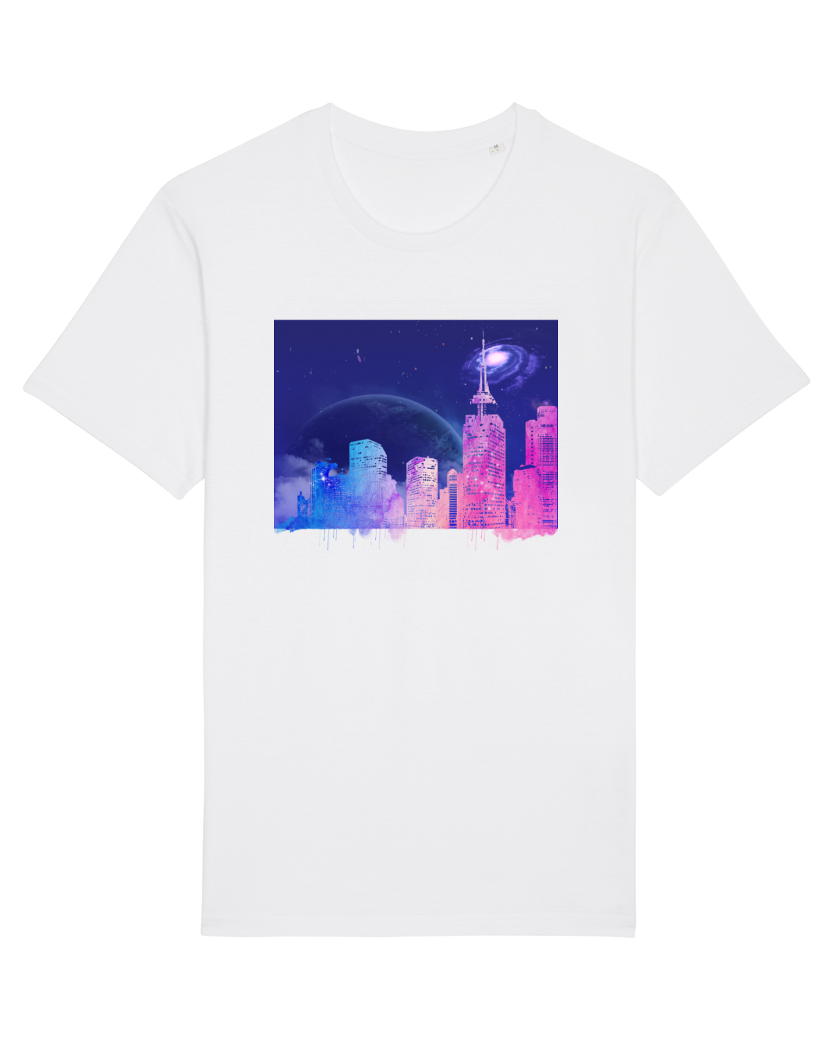 Tricou mânecă scurtă Unisex Rocker White