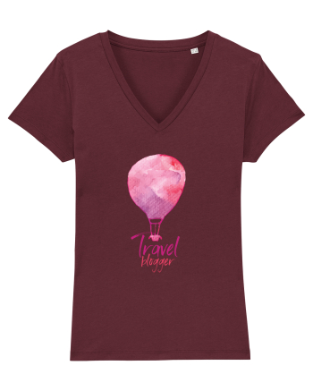 Travel Blogger Burgundy