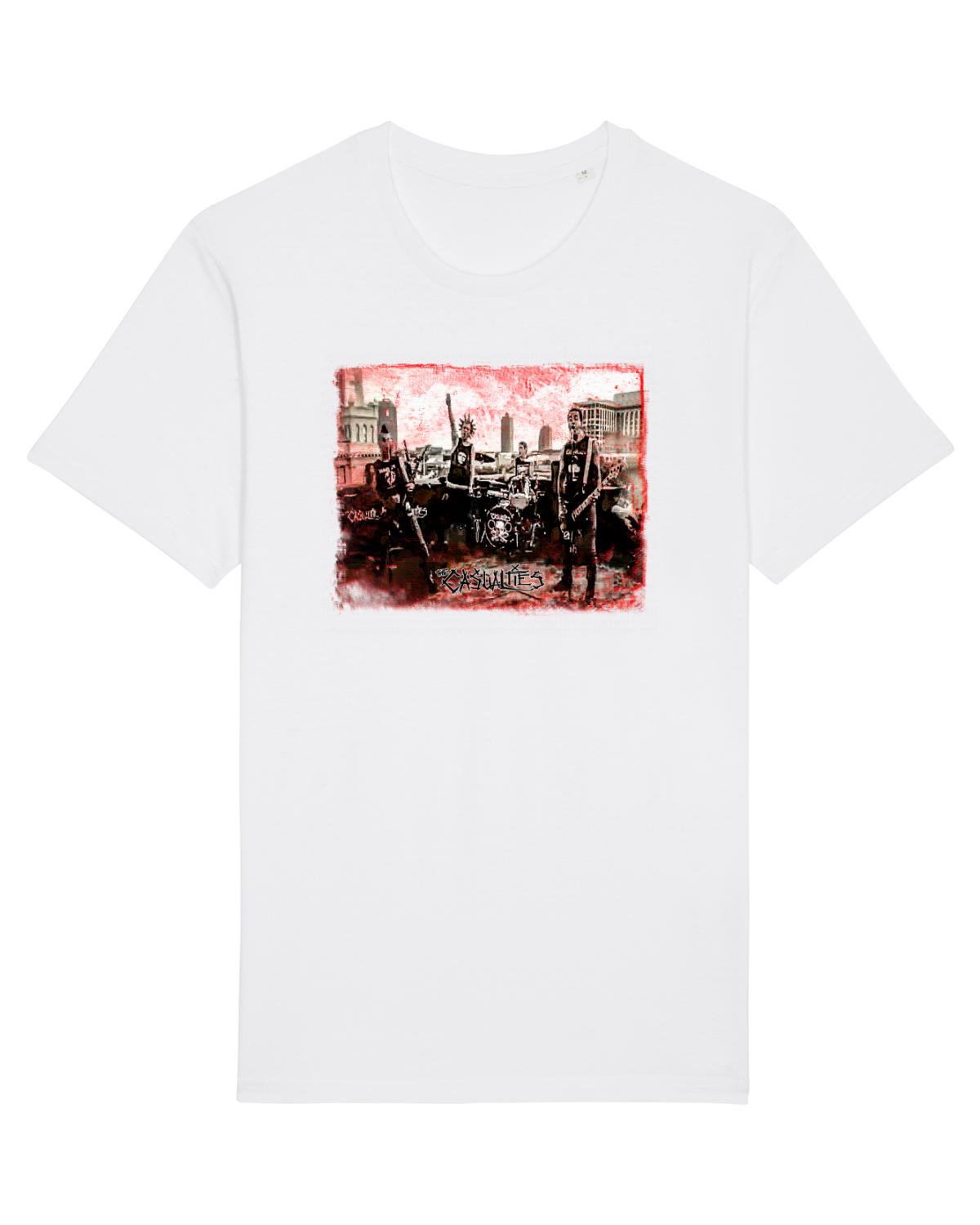 Tricou mânecă scurtă Unisex Rocker White