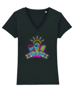Vara are gust de înghețată Tricou mânecă scurtă guler V Damă Evoker