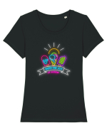 Vara are gust de înghețată Tricou mânecă scurtă guler larg fitted Damă Expresser