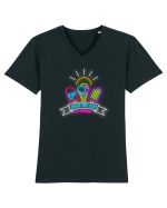Vara are gust de înghețată Tricou mânecă scurtă guler V Bărbat Presenter