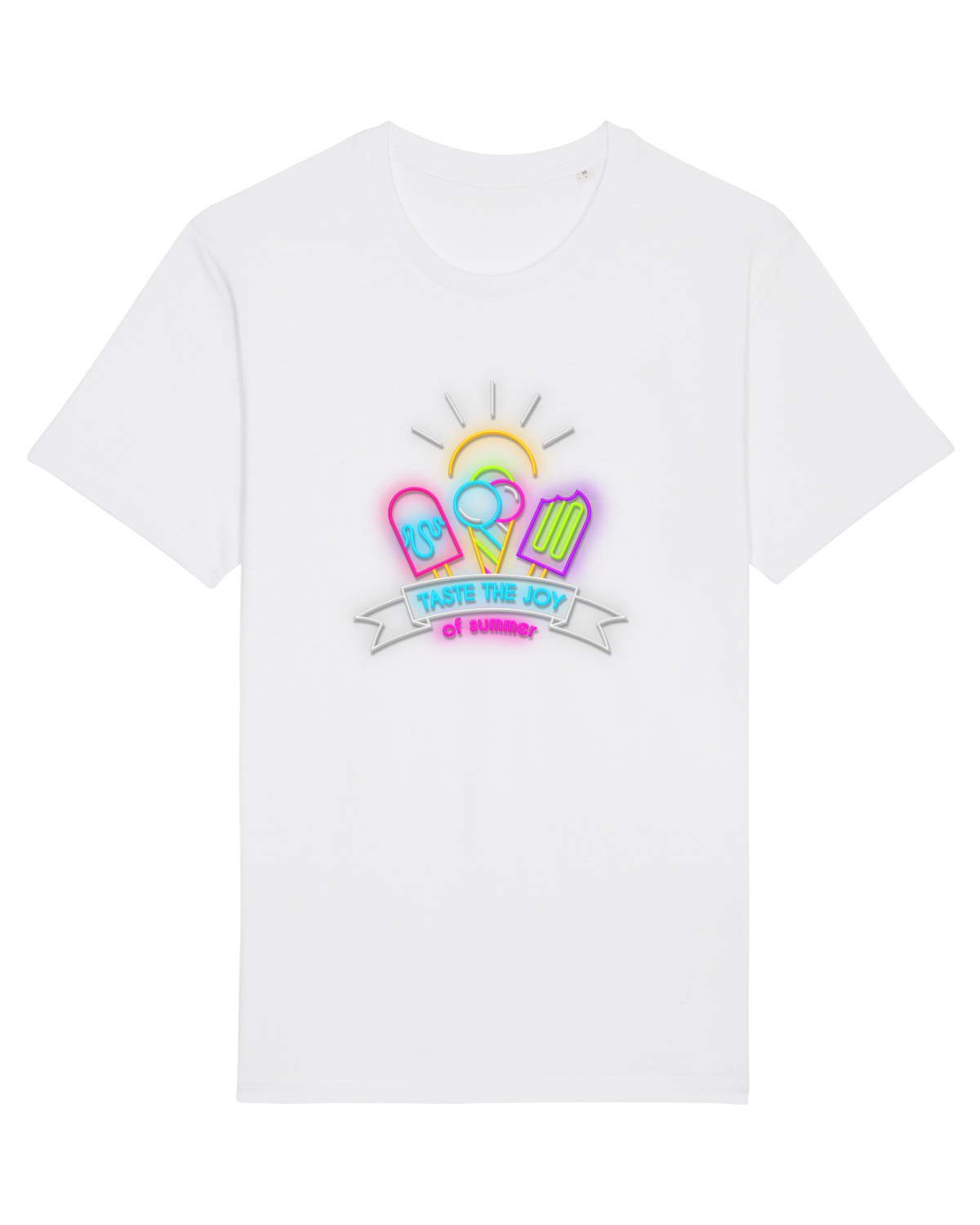 Tricou mânecă scurtă Unisex Rocker White