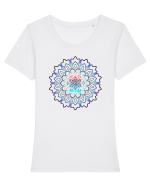Each person’s life is like a mandala Tricou mânecă scurtă guler larg fitted Damă Expresser