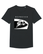 Depresso Tricou mânecă scurtă guler larg Bărbat Skater