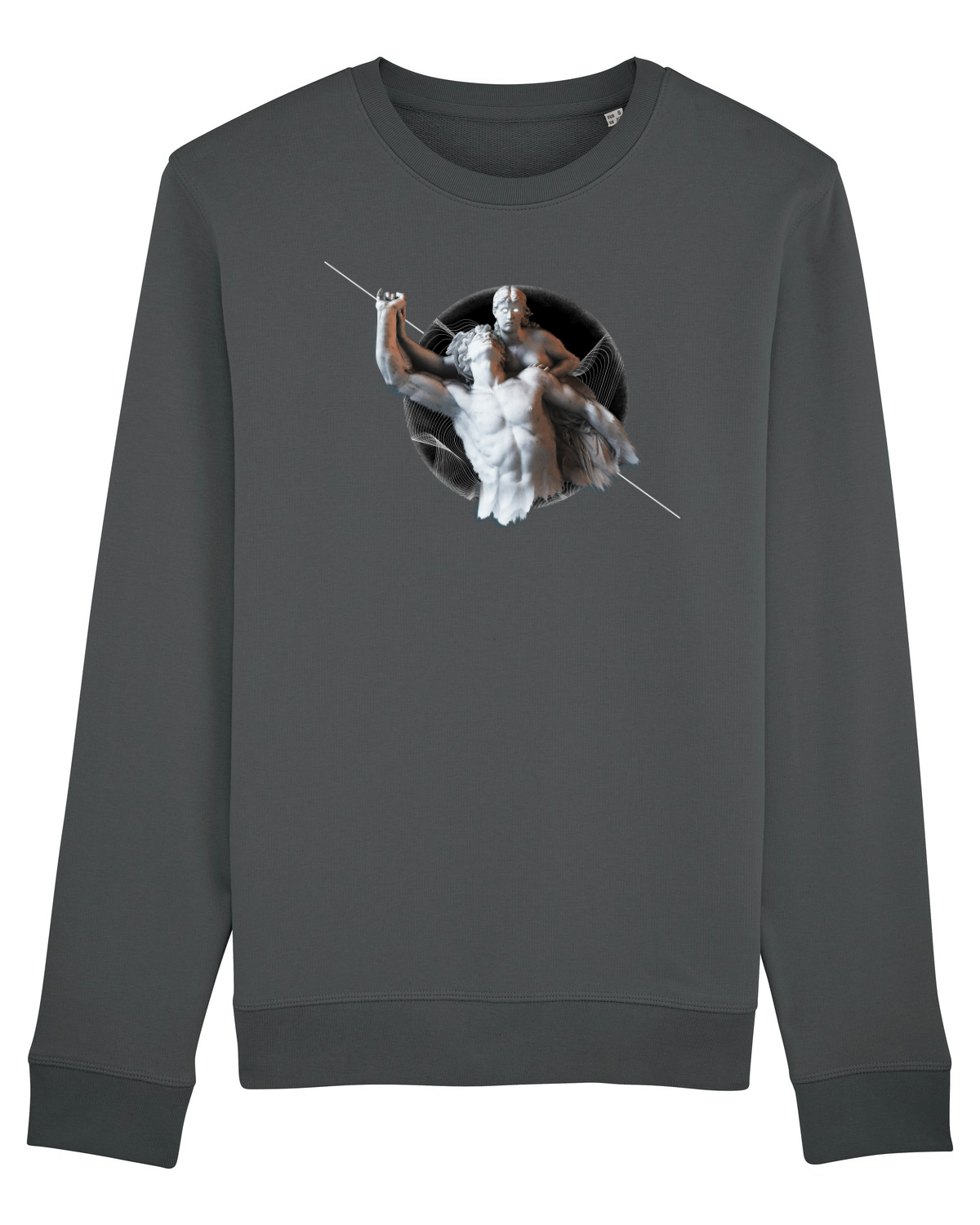 Bluză mânecă lungă Unisex Rise Anthracite