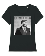 Thomas Shelby Tricou mânecă scurtă guler larg fitted Damă Expresser