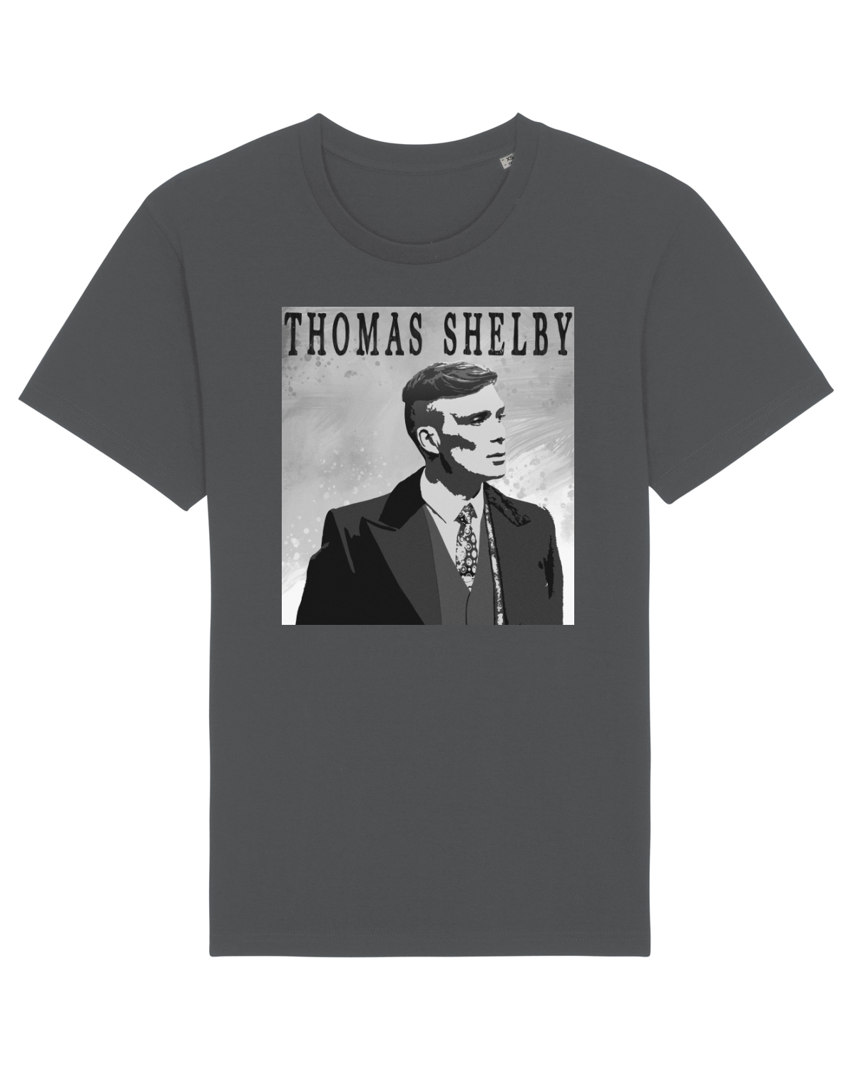 Tricou mânecă scurtă Unisex Rocker Anthracite