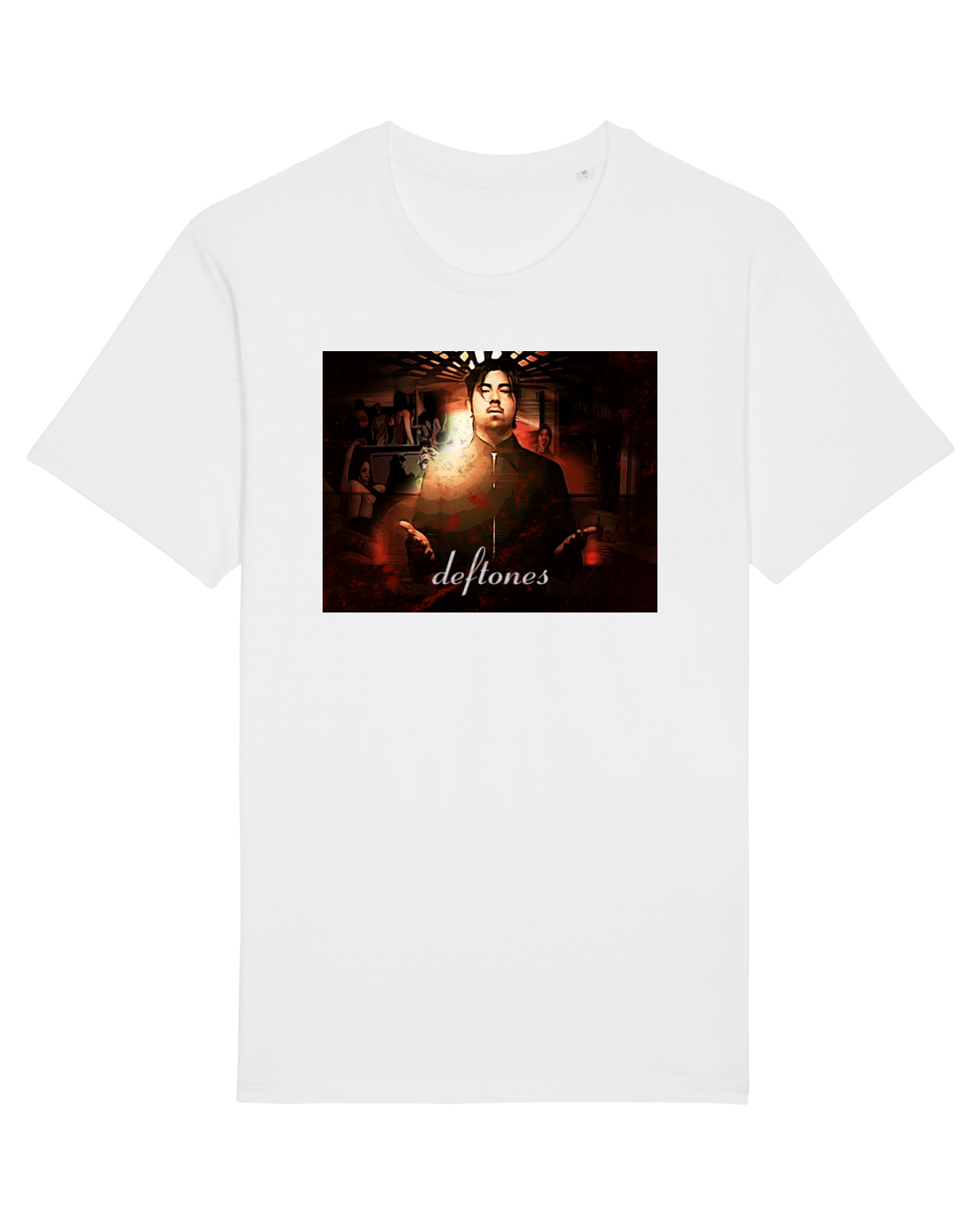 Tricou mânecă scurtă Unisex Rocker White